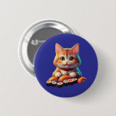 Sushi Cat Button (Vorne & Hinten)