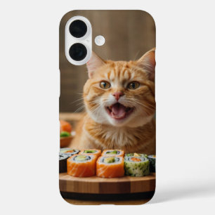Sushi Cat Fest iPhone 16 Hülle