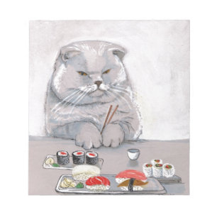 Sushi Cat Herr Grumps ©CSiravo Notizblock