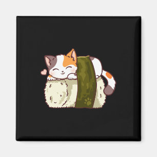 Sushi Cat Kawaii Anime Neko Japanisch Magnet