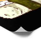 Sushi Cat Kawaii Anime Neko Japanisch Poster (Ecke)