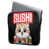 Sushi Cat Laptopschutzhülle (Vorderseite Links)