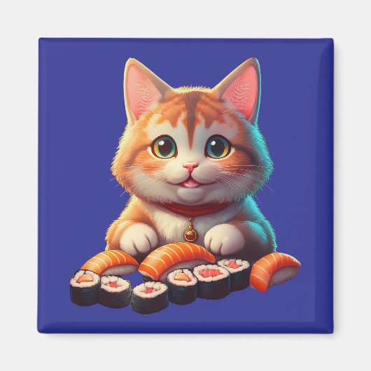 Sushi Cat Magnet (Vorne)