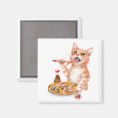 Sushi Cat Magnet (Vorderseite/Rückseite)
