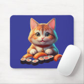 Sushi Cat Mousepad (Mit Mouse)