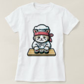 Sushi Cat - Niedliche und lustige Katze Pinakothek T-Shirt (Design vorne)