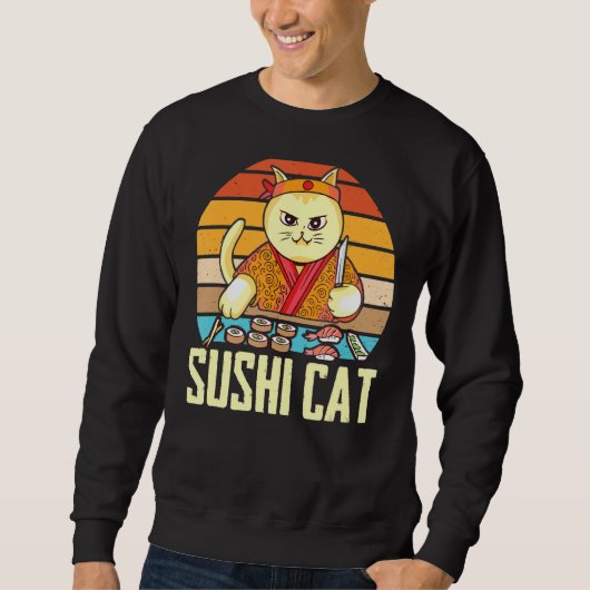 Sushi Cat Sashimi Nigiri Maki Cats Sweatshirt (Vorderseite)