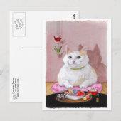 Sushi Cat Sashimi Sweetie Postkarte (Vorne/Hinten)