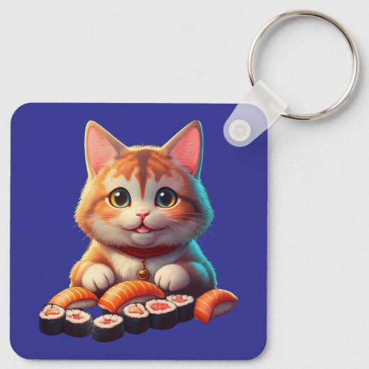 Sushi Cat Schlüsselanhänger (Rückseite)
