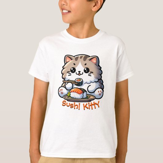 Sushi Cat T-Shirt (Vorderseite)