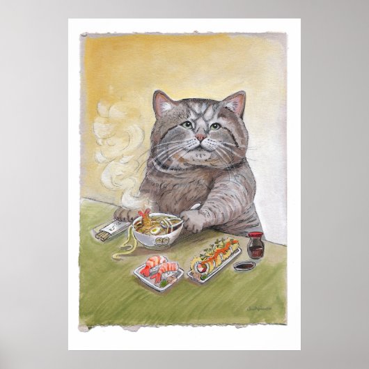 Sushi Cat Tempura Udon Poster (Vorne)