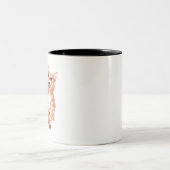 Sushi Cat Zweifarbige Tasse (Mittel)