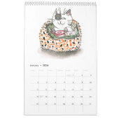 Sushi Cats Calendar Kalender (Jan 2026)