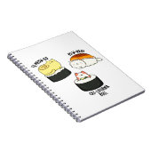 Sushi Cats Funny Sushi Pun Notizblock (Rechte Seite)