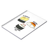 Sushi Cats Funny Sushi Pun Notizblock (Linke Seite)