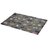 Sushi-Charakter-Muster Schneidebrett (Ecke)