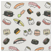 Sushi-Charakter-Muster Stoff (Nahaufnahme)