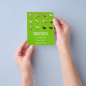 Sushi Chart Japanese modern food restaurant Flyer (Gruppe)