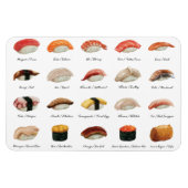 Sushi Chart Magnet (Horizontal)