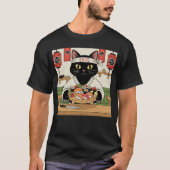 Sushi-Chef-Katze  T-Shirt (Vorderseite)
