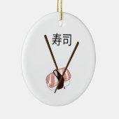 Sushi Chopsticks Keramik Ornament (Rechts)