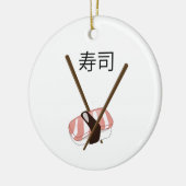 Sushi Chopsticks Keramik Ornament (Links)