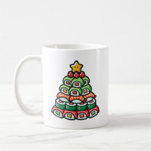 Sushi Christmas Tree - Funny Holiday Feinschmecker Kaffeetasse