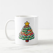 Sushi Christmas Tree - Funny Holiday Feinschmecker Kaffeetasse (Links)