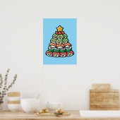 Sushi Christmas Tree - Funny Holiday Feinschmecker Poster (Küche)
