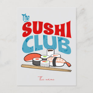 Sushi Club, Sushi Postkarte