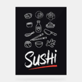 Sushi Collage Acrylschild (Vorderseite)