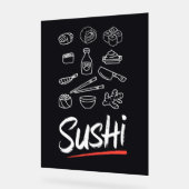 Sushi Collage Acrylschild (Winkel)