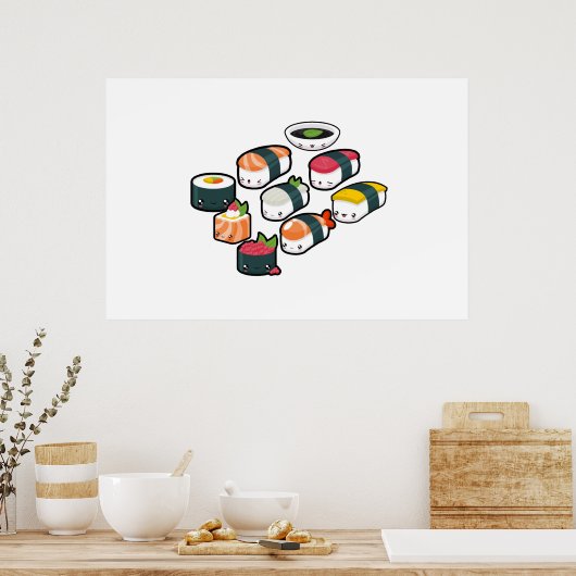 Sushi Combo Poster (Küche)