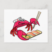 Sushi Crab Postkarte (Vorderseite)