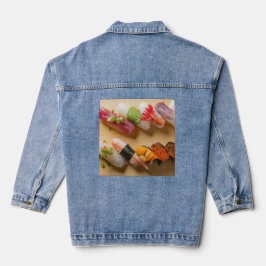Sushi Curve – Artistic Nigiri Denim Jacket Jeansjacke