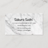 Sushi Delivery Discount Sale Angebot Visitenkarte (Rückseite)