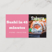 Sushi Delivery Discount Sale Angebot Visitenkarte (Vorderseite)