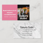 Sushi Delivery Discount Sale Angebot Visitenkarte (Vorne/Hinten)