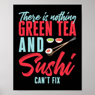 Sushi Design für japanischen Lebensmittel Wasabi L Poster