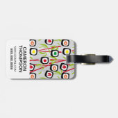 Sushi-Design-Muster| Monogramm Gepäckanhänger (Rückseite horizontal)