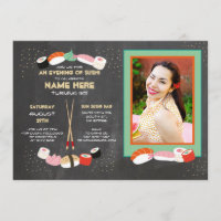 Sushi Dinner Japanisch Geburtstagsparty Bar Foto