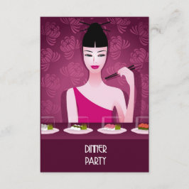 Sushi-Dinner-Party Einladung