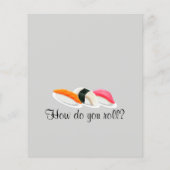 Sushi Dinner Party Einladungen (Rückseite)