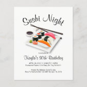 Sushi Dinner Party Einladungen (Vorderseite)