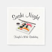 Sushi Dinner Party Serviette (Vorderseite)