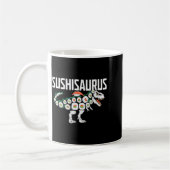 Sushi Dinosaur T-rex Japanese Food Funny Sushi Rol Kaffeetasse (Links)
