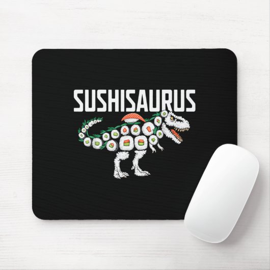 Sushi Dinosaur T-rex Japanese Food Funny Sushi Rol Mousepad (Mit Mouse)