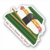 Sushi Dog Aufkleber (Vorderseite)