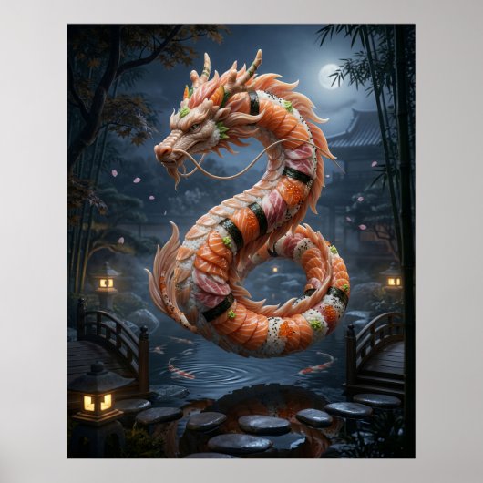 Sushi-Drache Garten Geist Poster (Vorne)