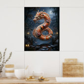Sushi-Drache Garten Geist Poster (Küche)